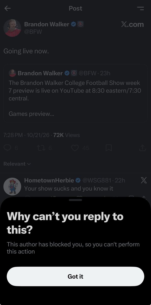 WHNCoogs's tweet photo. lol. The truth hurts I guess https://t.co/cyHSQwP79x