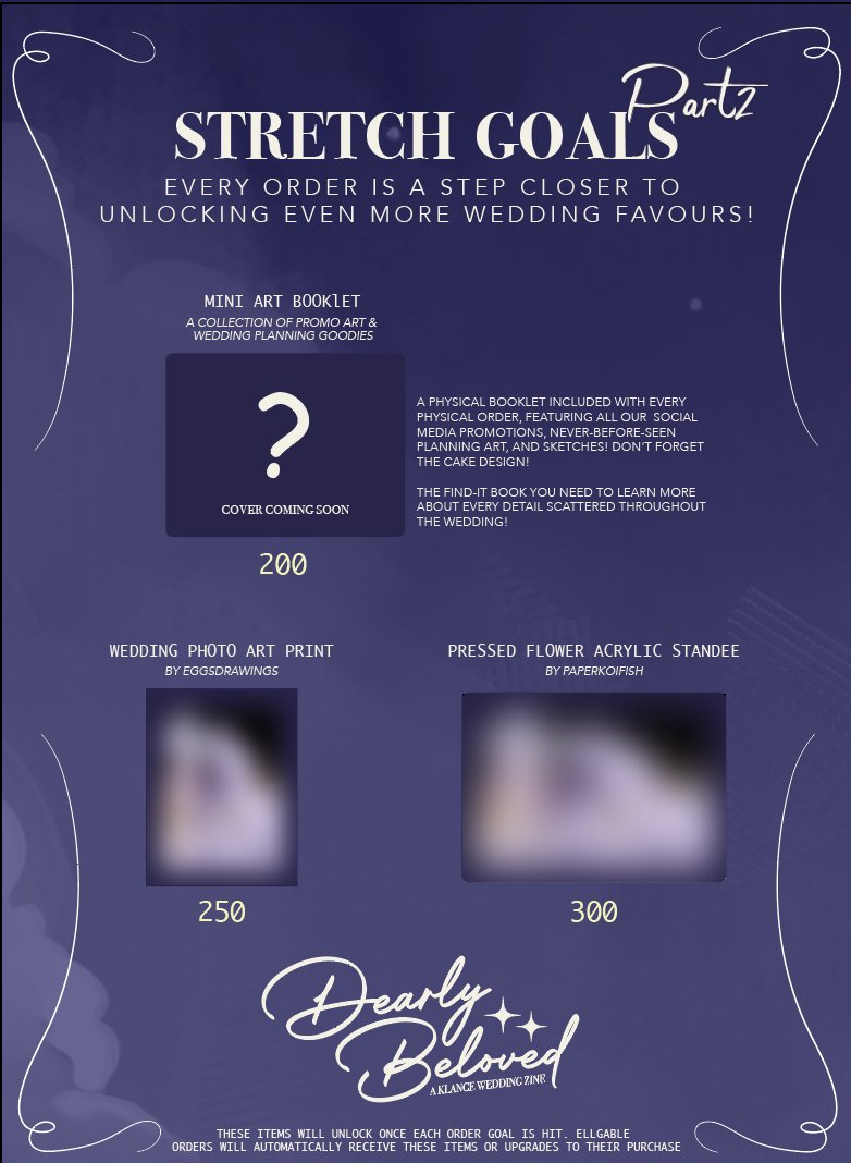 KLDearlyBeloved's tweet photo. #klance #vldtwt Y'all blew us away! So we came back with more stretch goals to entice you~

-A mini booklet of all our promo art and planning works some that you havent seen before! (this will be added to ALL physical orders)
+ https://t.co/Ih08fDcbTQ