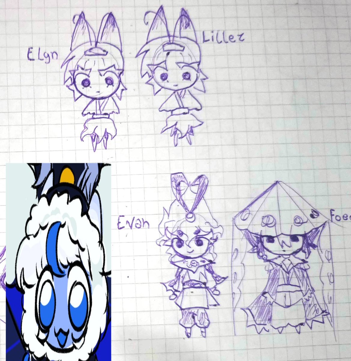 eve33ee's tweet photo. I found old sketches https://t.co/2ksXUJIUkQ