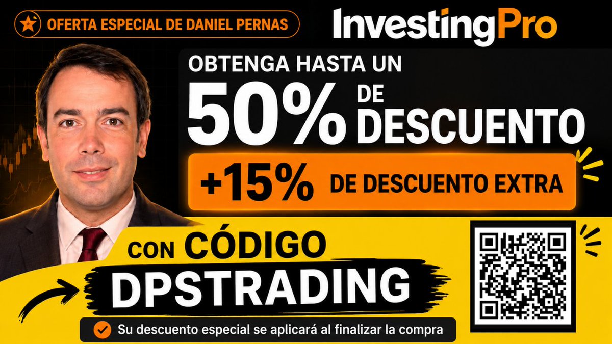 dpstrading's tweet photo. ⚠️Accede YA a Investing Pro al MEJOR PRECIO
🎁Con el 𝐂𝐎́𝐃𝐈𝐆𝐎 𝐃𝐏𝐒𝐓𝐑𝐀𝐃𝐈𝐍𝐆 tienes un 𝐃𝐄𝐒𝐂𝐔𝐄𝐍𝐓𝐀𝐙𝐎 del 𝟓𝟎% +𝟏𝟓% 𝐄𝐗𝐓𝐑𝐀 👇
https://t.co/Lqp73Pibnj
☝️☝️☝️
......
#investing #NASDAQ100 https://t.co/O7H8wcyyg7