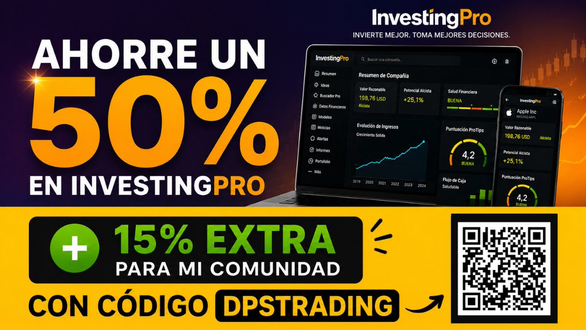 dpstrading's tweet photo. ⚠️El Mayor Ahorro de Investing Pro lo tienes aquí. Aprovecha y Accede YA al MEJOR PRECIO
🎁Con el 𝐂𝐎́𝐃𝐈𝐆𝐎 𝐃𝐏𝐒𝐓𝐑𝐀𝐃𝐈𝐍𝐆 tienes un 𝐃𝐄𝐒𝐂𝐔𝐄𝐍𝐓𝐀𝐙𝐎 del 𝟓𝟎% +𝟏𝟓% 𝐄𝐗𝐓𝐑𝐀 👇
https://t.co/Lqp73PhDxL
☝️☝️☝️
......
#investing #NASDAQ100 https://t.co/5UoZlqVaMg