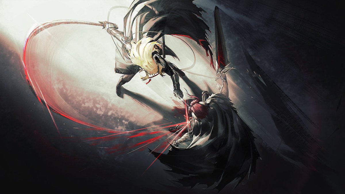 InferniaRosa's tweet photo. @kenstannie That's Hoe. 
He has a fight scene against Man, in which they form a heart. 

They're a fairly popular ship called ManHoe https://t.co/EpdDTSOWu2