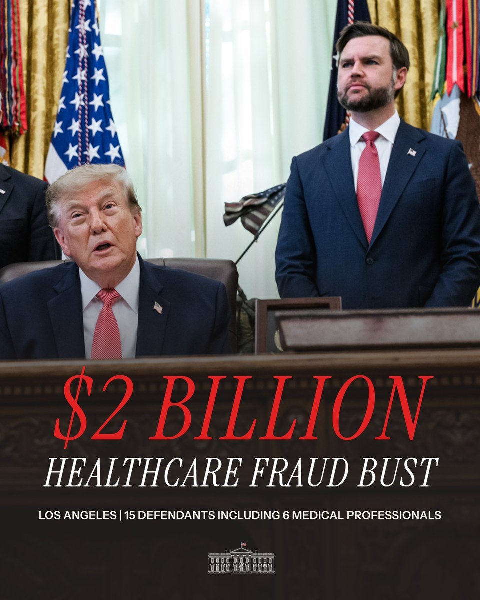 barrntrup's tweet photo. BUSTED: The fraud alleged includes a $1.6 BILLION scheme to lure vulnerable individuals to California for sham substance abuse treatments.

Fraudsters are stealing from Americans and preying on the most vulnerable in our communities. These thieves will be prosecuted. https://t.co/tMlSbJc8Nm