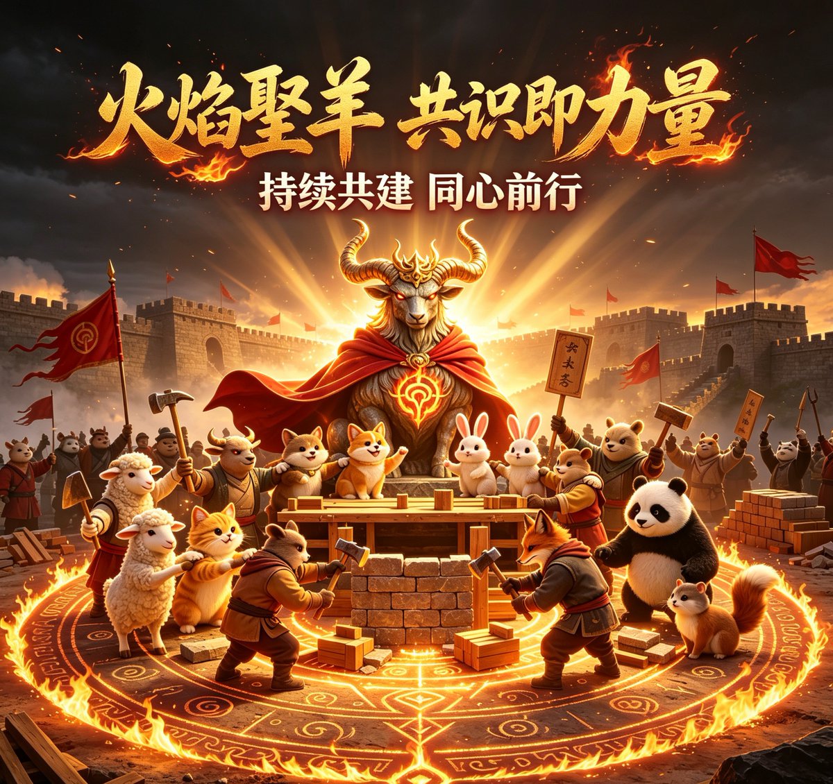 CORE41319's tweet photo. @klys7788 万众同心凝共识，久久耕耘筑根基，火焰聖羊以同道之心共建社区，聚星火成燎原之势🔥 https://t.co/oi6ra9LpMJ