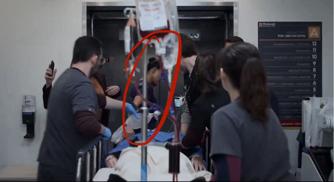 zegljackets's tweet photo. for anyone legitimately curious, the pitt teaser usually has content from around the first 5-6 episodes. garcia is in it three times in three different locations w/ different sets of characters each time (indicating three different cases). https://t.co/uTLENJwwRA