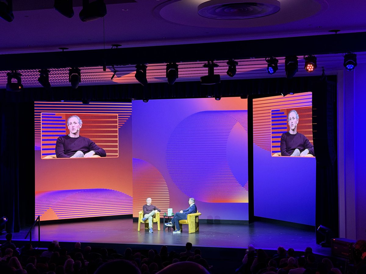 whuffman's tweet photo. @TheAtlantic’s @Tyrangiel on the @mastersofscale Summit stage brought the theme of agency front and center for the second last session of the day. 

He highlighted that we have agency in shaping the future of #AI in two important ways:

1. Prioritizing properly defining what we DON’T want AI to do. The AI we DON’T want. 
2. Asserting what we DO want it to achieve. This is equally important. 

With safety and empathy at the center, AI can dramatically improve lives.

The future of AI is a choice. OUR choice.

#MoSSummit @modulate_ai