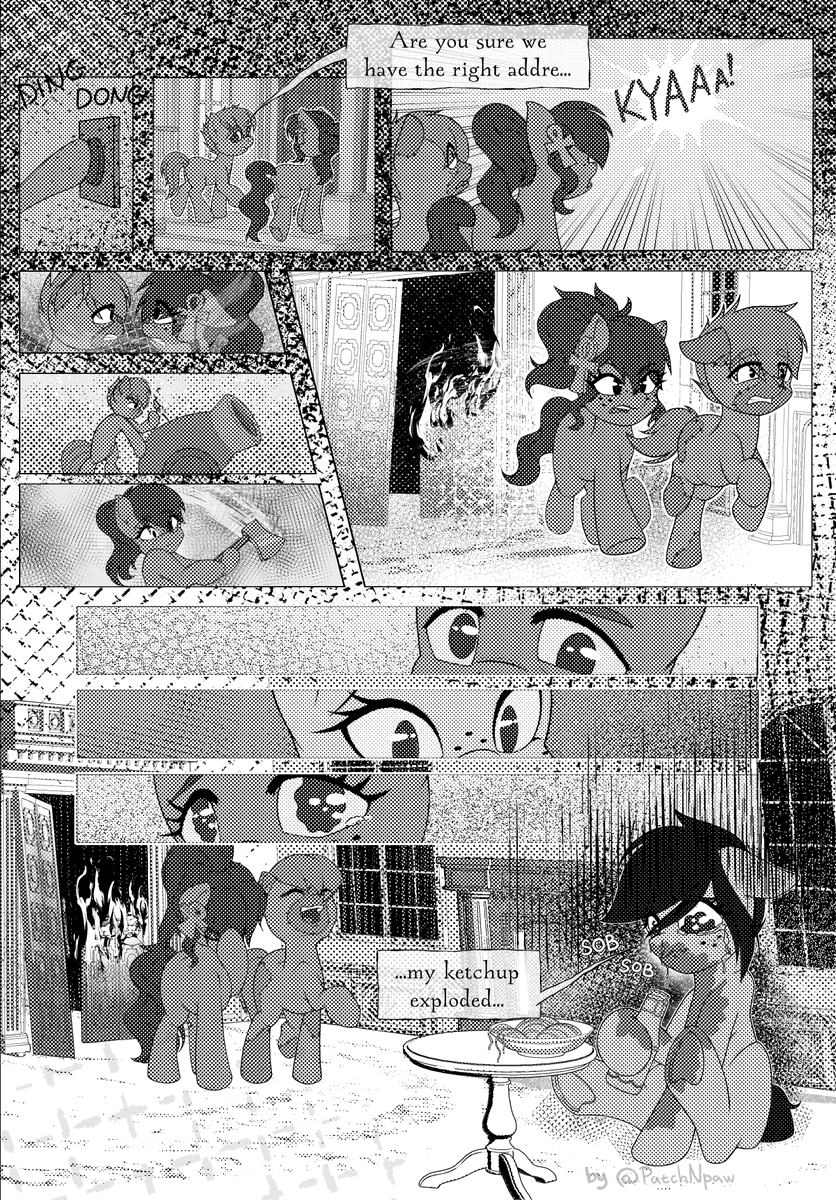patchnpaw's tweet photo. I don't usually post my @gala_con work, mostly cause I'm too lazy to make a bunch of posts close to each other. That said, the comic you may have seen in this year's convention guide was such a beast to make that I would like more people to see it
𐔌՞. .՞𐦯

#mlp #brony #comic https://t.co/qPxiByvOPb