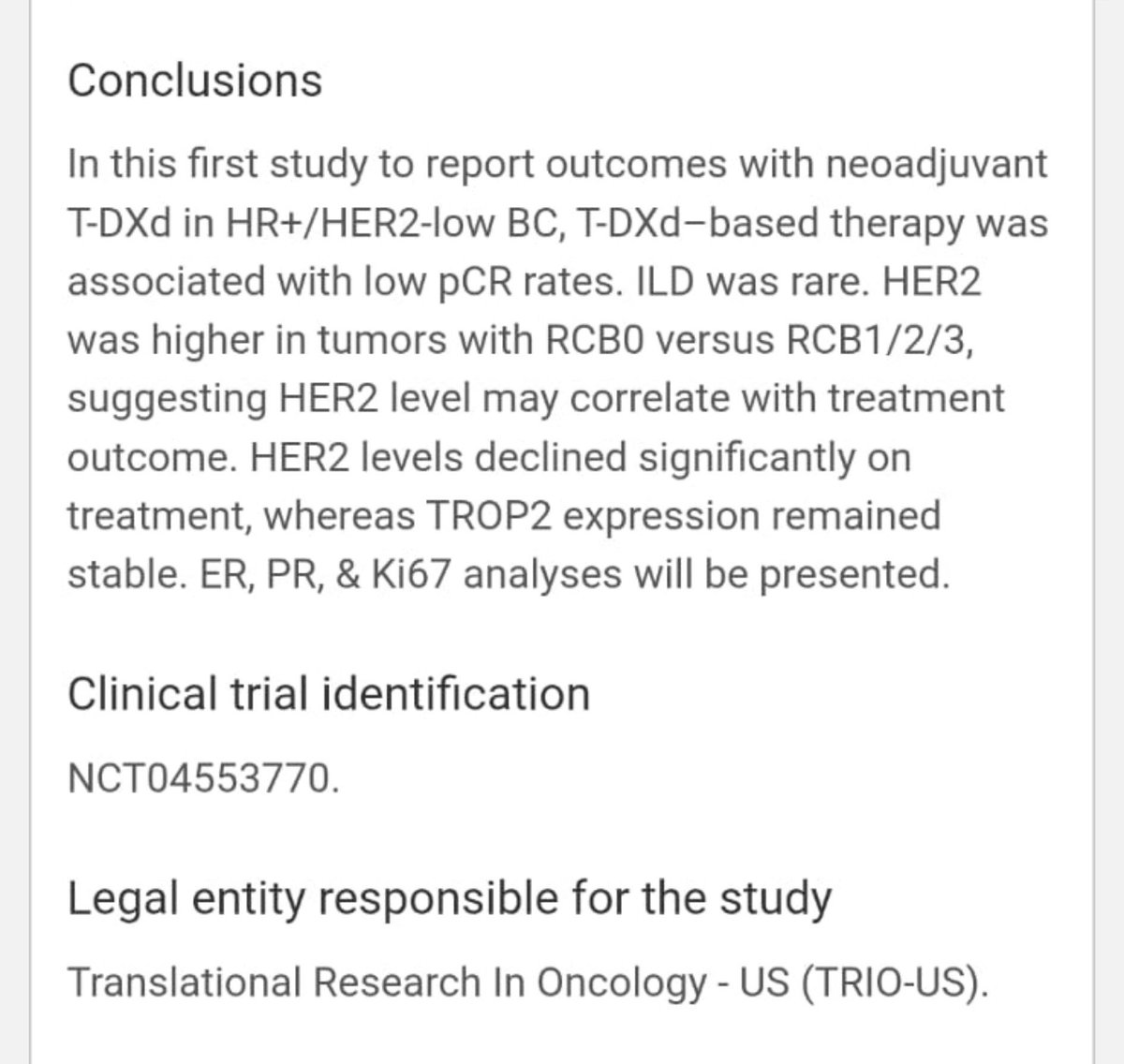 Dr Amol Akhade ESMO 2026 slide: TRIO-US B-12 TALENT (2 of 3)