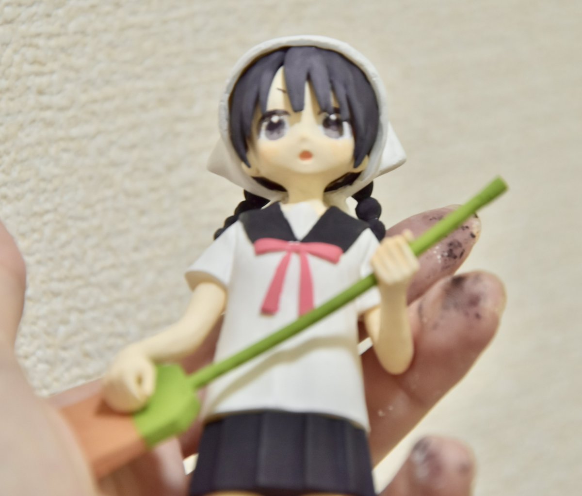 __32_0's tweet photo. お掃除ガール��フィギュアが完成…っ（ピントが終わっている） https://t.co/kQnJma6KIf