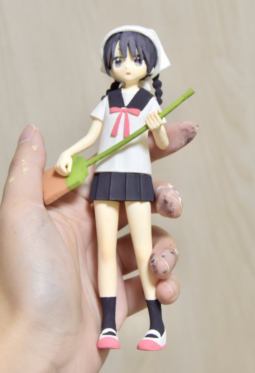 __32_0's tweet photo. お掃除ガール��フィギュアが完成…っ（ピントが終わっている） https://t.co/kQnJma6KIf