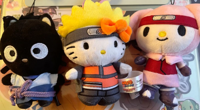 pingandosangue's tweet photo. eu preciso dessas pelúcias de sanrio x naruto pra ontem https://t.co/U0bivPlMY4
