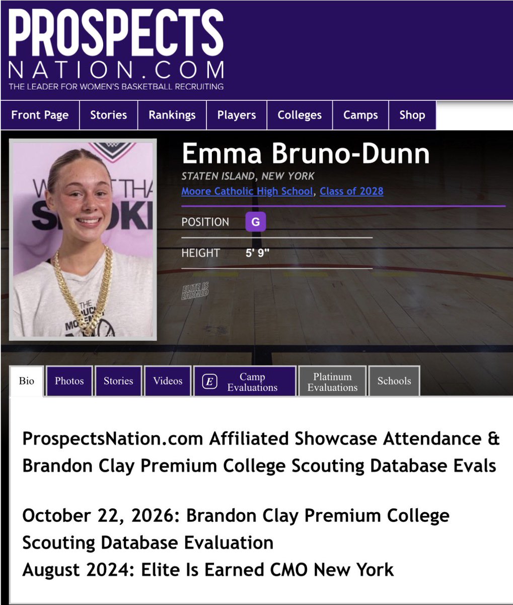 BrandonClayPSB's tweet photo. Brandon Clay College Scouting Database & Film Room Evals | @bclayfilmroom

“The Best Film Evals & College Scouting Database in 🏀 .”

Newest College Scouting Database Film Eval: ‘28 G Emma Bruno-Dunn (NY)🚨

Bruno-Dunn has a @BClayScouting College Database Card with a brand new Eval ready to be unlocked 🔓 later tonight.

Who Will Unlock Their Eval & Graphic Next 👀

@DakotaGreg13
@alexis_lapre
@AdriannaSaves8 
@LilaGoldstein11 
@LiliSheltonNext
@Grace_Fred12
@QuinlanBlake22 

⬇️ PURCHASE & UNLOCK 🔓 YOUR COLLEGE SCOUTING DATABASE EVAL ⬇️ https://t.co/27cL6hE7dq

FOLLOW THE BRANDON CLAY FILM ROOM INSTAGRAM: https://t.co/R2EQFPjwCS