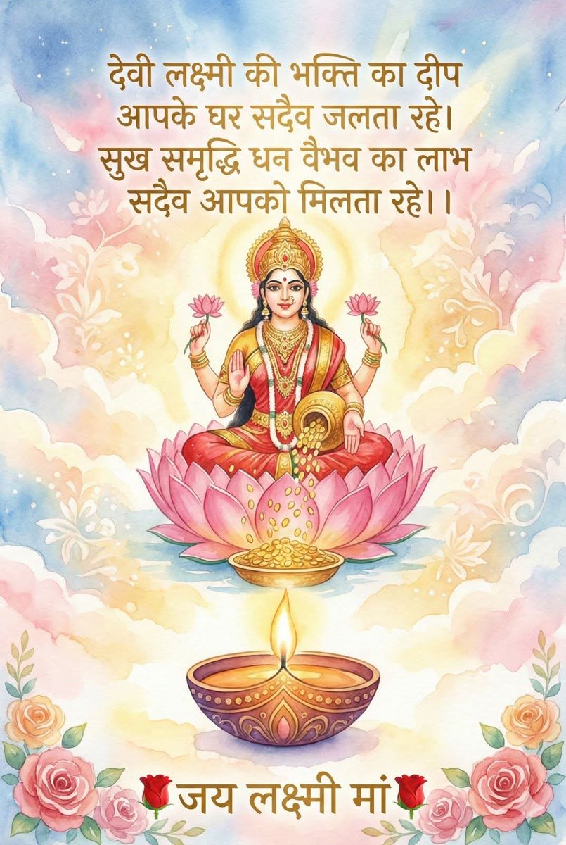 satish_jadaun's tweet photo. 🌸🙏 शुभ प्रभात! शुभ शुक्रवार! 🙏🌸

#शुभ_शुक्रवार #जयमाँलक्ष्मी #शुभप्रभात #महालक्ष्मी #सनातनधर्म https://t.co/vALNSiy1BH