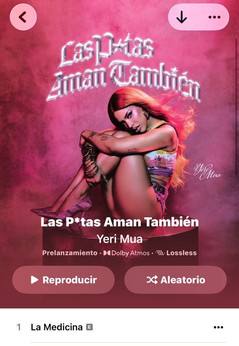 YeriMuaCharts's tweet photo. LAS P*TAS AMAN TAMBIEN OUT NOW EN APPLE MUSIC! ⭐️ https://t.co/gbaLirwtoW