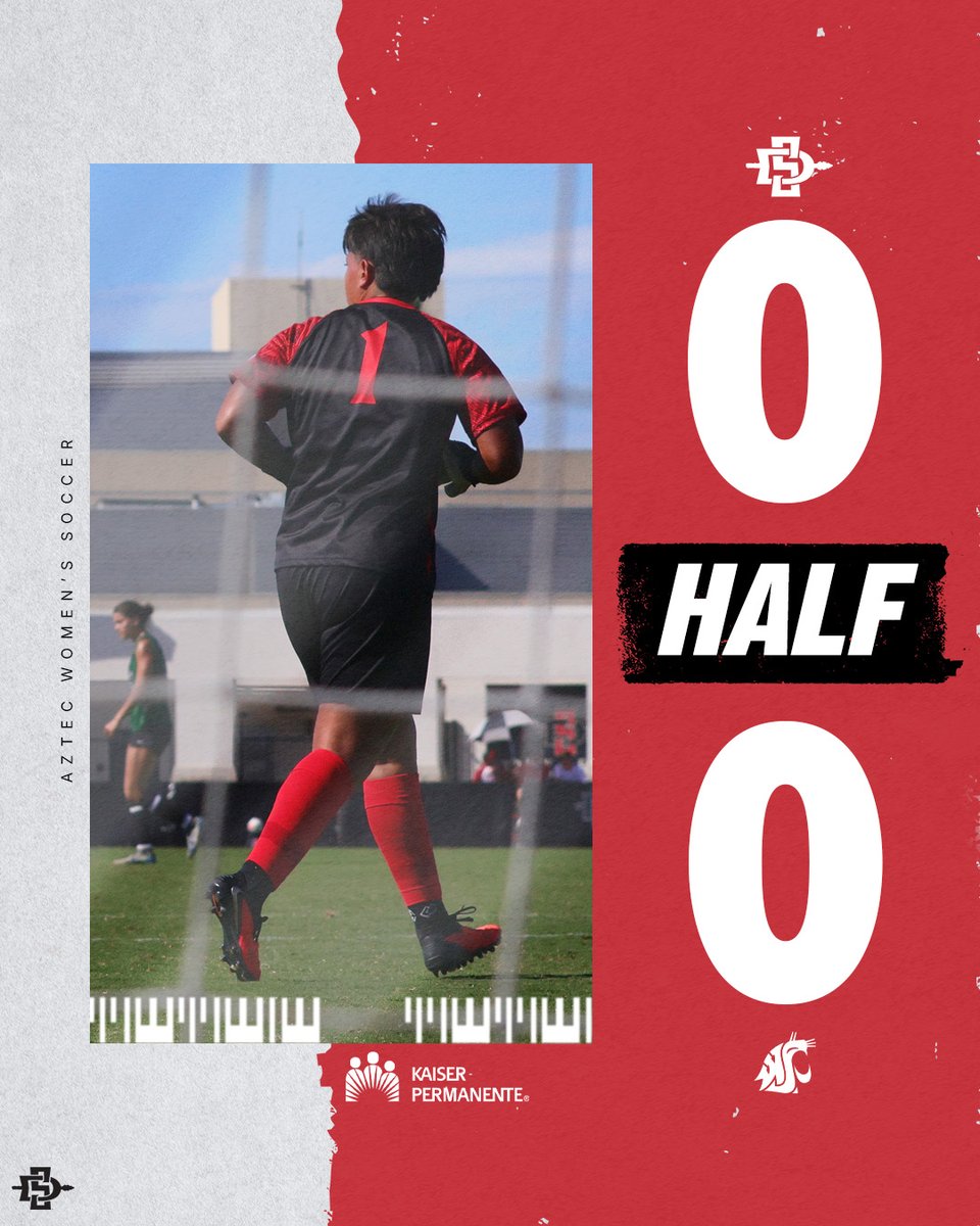 AztecWSoccer's tweet photo. Scoreless at halftime #GoAztecs https://t.co/jN92mVgW8M