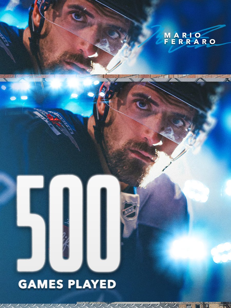 NHLJets's tweet photo. Cheers to 500 more, Mario! 🎉 https://t.co/s46wCJIxp3