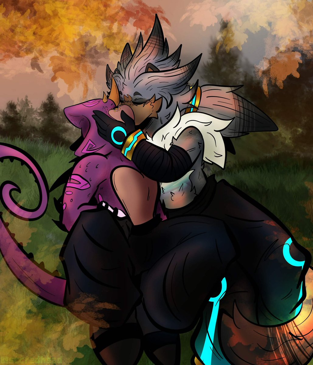 sccredhead's tweet photo. Day 5: Seasonal 🍁

#EspilverWeek2026 #Espilver #espiothechameleon #silverthehedgehog https://t.co/7HsTNXrfsj
