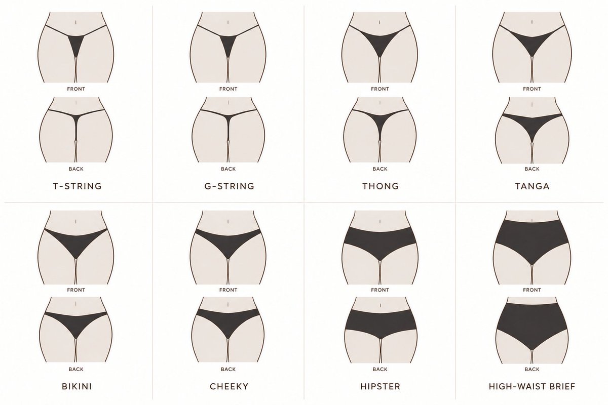 mellofriendy's tweet photo. Visual guide to underwear styles https://t.co/0YDxFJEMmf