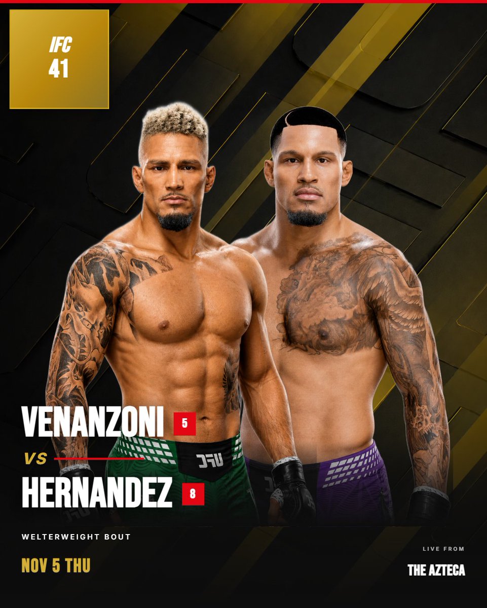 IFCSIM's tweet photo. ONE LAST WALK

GIANLUCA VENANZONI VS SHAWN HERNANDEZ IS BOOKED FOR IFC 41

@VenanzoniGOW 
@Sebastian139625 https://t.co/ttfvUz5CwR