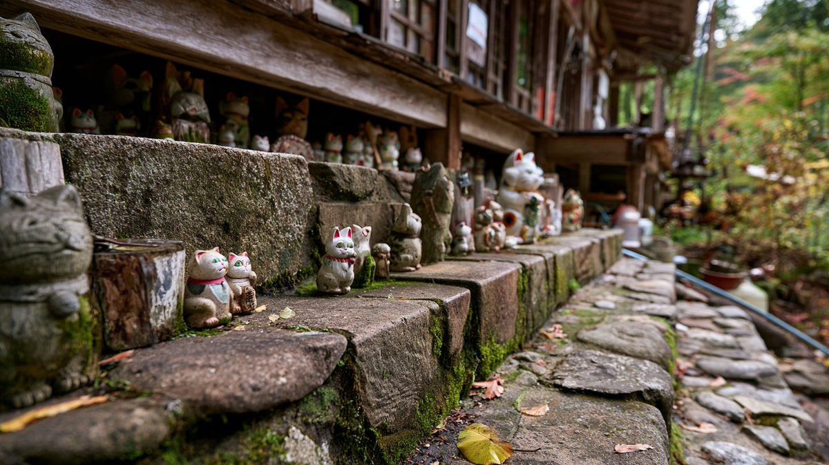 kantenna's tweet photo. 🐈🐕 Un templo japonés con más de 1.000 figuras de gatos creó un amuleto contra el acoso... con un perro.
¿Por qué? "Harass" (acosar) podría venir de un grito francés antiguo para azuzar perros. El amuleto frena a quien está por estallar.
#Nekodera #TemploDeLosGatos #Hagi https://t.co/F7YhpQgCXs