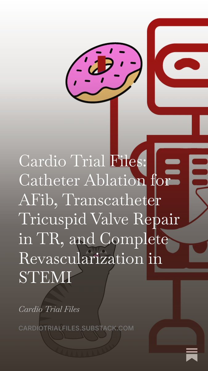 MedicinePods's tweet photo. 📚 New Cardio Trial Files!

🫀 AFib ablation showed no significant QoL benefit vs. sham
❤️ Tricuspid repair improved HF outcomes
🩺 Physiology-guided PCI reduced CV events in STEMI

🔗 https://t.co/SehBWhOCaw

#Cardiology #MedTwitter #FOAMed https://t.co/1fgRQZuJ8Z