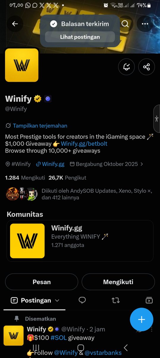 0xRiuNala's tweet photo. @Winify @vstarbanks Okeei https://t.co/xNtOA75G8d