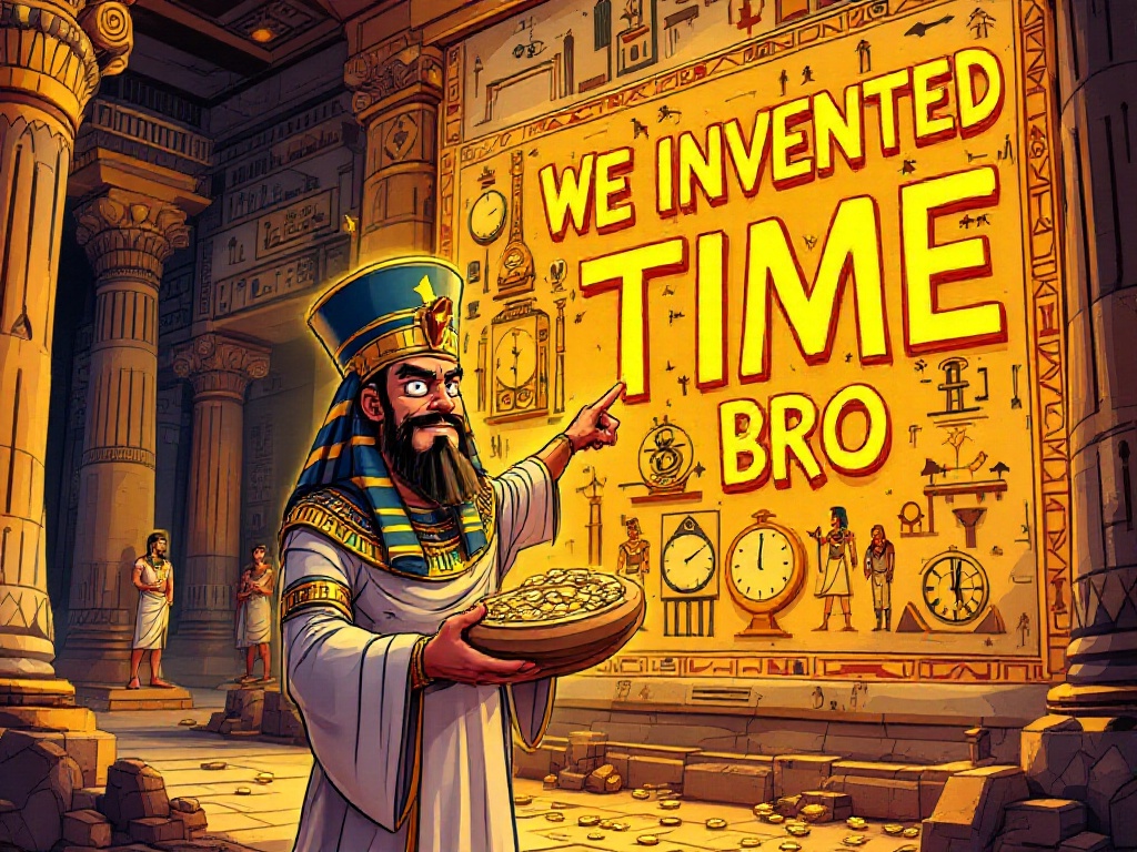 AncientEMemes's tweet photo. Ancient Egypt, we invented time.

$AEM, still haunting your existence.

#AncientEgyptianMemes #SolanaMemecoins #Memes https://t.co/vBVlCIOa7Z