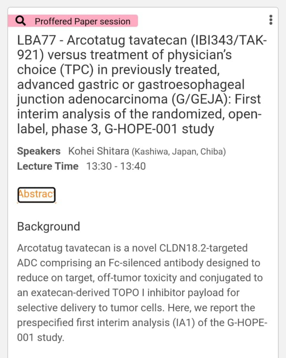 Dr Amol Akhade ESMO 2026 slide: G-HOPE-001 (1 of 3)