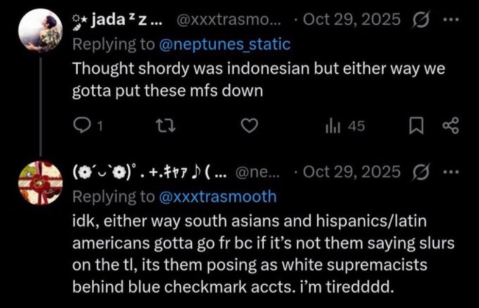 redf0undation's tweet photo. @neptunes_static so you’re forever a racist? https://t.co/DYTBjHcpgA