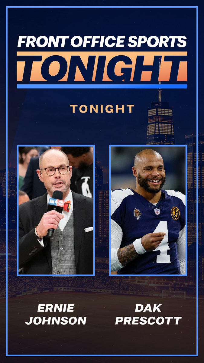 FOSTonight's tweet photo. On tonight’s show:

Dak Prescott shares his take on the athlete who gets business right, and why he wants to invest in women’s sports.

And Ernie Johnson on the coolest person he's ever gotten to work with.

https://t.co/upndCAGMY0 https://t.co/JPb8afkXV4