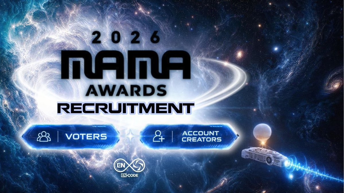 EN_CODEGLOBAL's tweet photo. [#2026MAMA]

RE-RECRUITMENT IS NOW OPEN!

As we've seen in R1, there really is nothing we can't do as long as we all work together!

And with the 2nd VOTE approaching, we are happy to announce another round of recruitment! We’re inviting more ENGENEs to join our team, show up together, and help us make a greater impact for ENHYPEN.

The opportunity for another MAMA DAESANG is once again within ENHYPEN's reach! 

Join us by answering the form below. (Form will close on October 26, 6pm KST)
🔗: https://t.co/uoTcVr6yvO

@ENHYPEN_members @ENHYPEN #ENHYPEN #엔하이픈  #エンハイプン
#2026MAMAVOTE