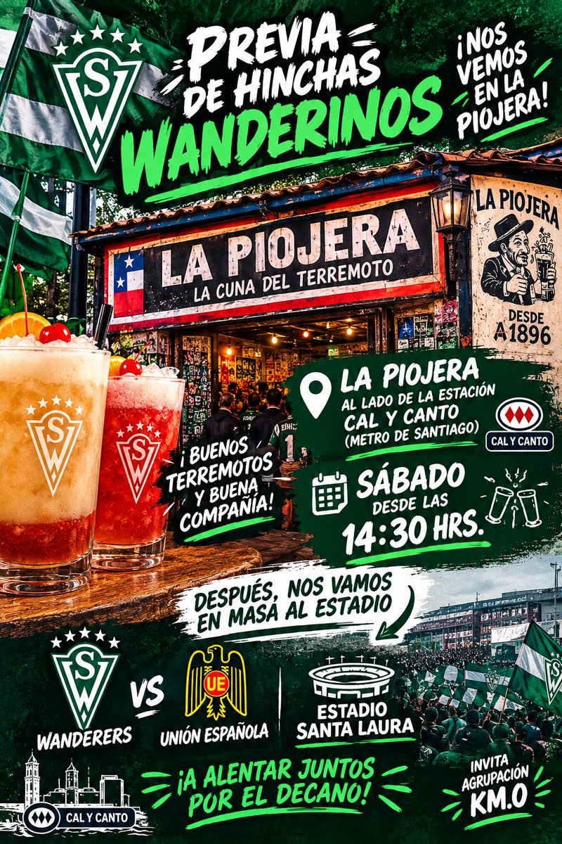 GulySW's tweet photo. Previa en La Piojera !!!
#VamosWanderers ⭐⭐⭐⭐⭐🇳🇬 https://t.co/Wf9R7LeSi2