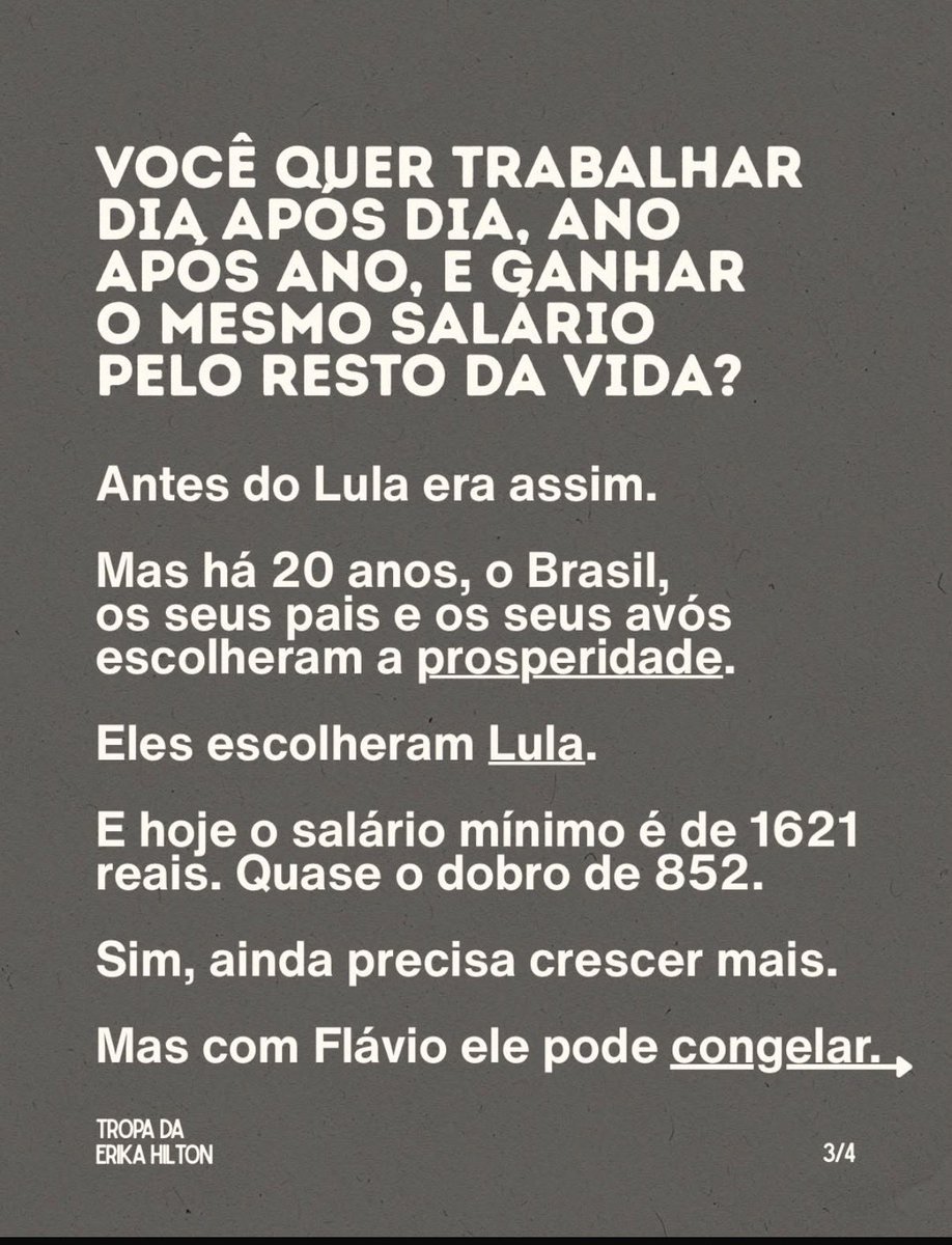 TinaAccioli's tweet photo. #FlavioOdeiaTrabalhador
#LulaVaiVirar https://t.co/A4XXFGg6vq
