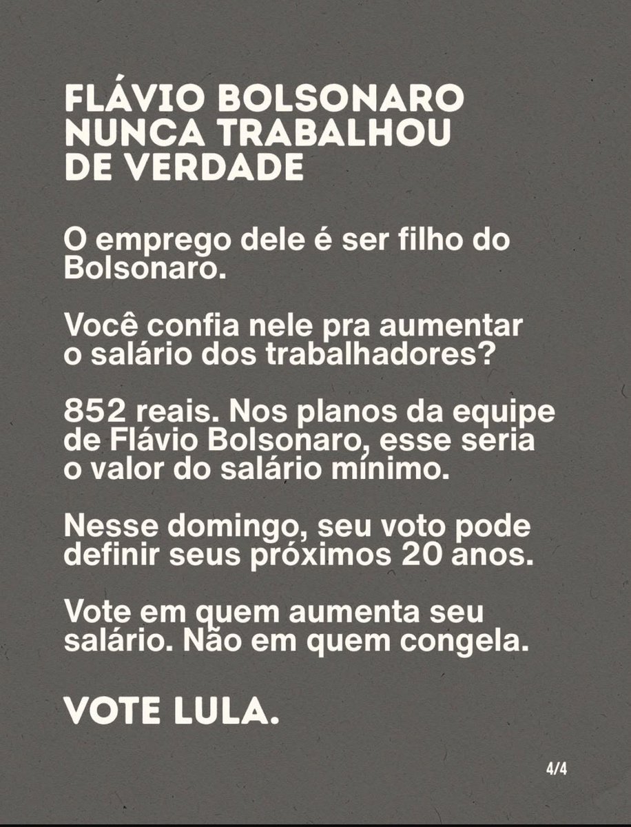 TinaAccioli's tweet photo. #FlavioOdeiaTrabalhador
#LulaVaiVirar https://t.co/A4XXFGg6vq