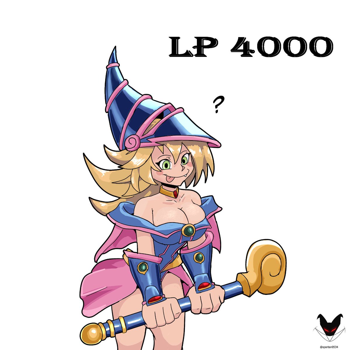 Spartan0534's tweet photo. "Megamorfo:
Mientras tus LP sean menores que los de tu adversario, el ATK del monstruo equipado se convierte en el doble de su ATK original."
#fanart #yugioh #magaoscura https://t.co/IOyRyT2MDE