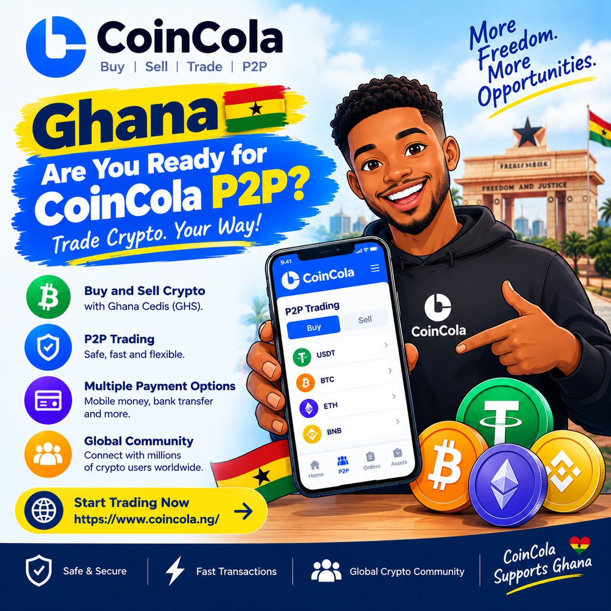 0xhassern's tweet photo. SAFETY TIPS 4 P2P:
Never pay outside the order instructions, never claim to have paid before sending the money, and never release crypto as a seller until payment is confirmed.
#CoinColaP2P
#CoinColaGiftcard https://t.co/cs3RXyqTtt