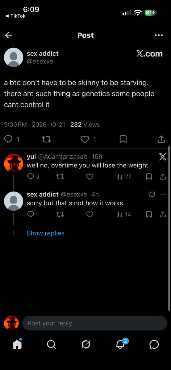 Adamlanzasalt's tweet photo. @sxntvn_codm @thesharkyshark2 @esexxe @Tomtillerlong @Temiidayoooooo wait since when was my name sex addict?
it’s impossible to be starving for so long and yet you’re still fat, starvation is defined as deficiency in caloric and nutrient intake, either the days he did eat he splurged, or somehow he defied the laws of thermodynamics https://t.co/2MfvqiaPJ3
