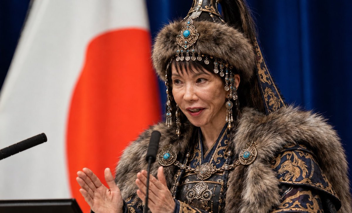 Bruno_FSIKKM's tweet photo. Breaking News | Sanae Takaichi become Turkey's first female Sultan due to her Turkic Genetic purity https://t.co/y401wQUHGJ