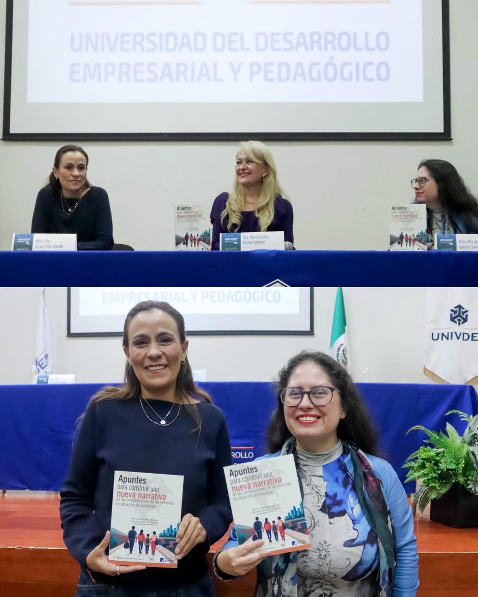UNIVDEP's tweet photo. 📖 Presentación del libro: “Construcción de nuevas narrativas sobre las contribuciones de las personas en situación de movilidad”

#UNIVDEP #UBS #MovilidadHumana #Inclusión #Educación #ComunidadUBS https://t.co/KxliQrNMel