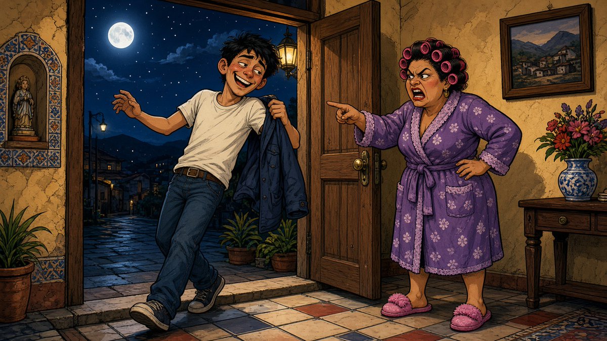 hum0r's tweet photo. —Hijo, ¿por qué vienes borracho?
—Mamá, tú me dijiste «embriágate».
—¡Te dije «abrígate»! https://t.co/TdhWruOgH8