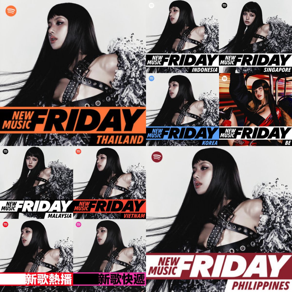 LaliTies327's tweet photo. #1 on the New Music Friday chart for each country ✨@Spotify 
#1 Thailand 🇹🇭 
#1 Republic of the Philippines 🇵🇭 
#1 Indonesia 🇮🇩
#1 Malaysia 🇲🇾 
#1 Vietnam 🇻🇳 
#1 South Korea 🇰🇷 
#1 Belgium 🇧🇪 
#1 Hong Kong 🇭🇰 
#1 Taiwan 🇹🇼 
#1 Singapore 🇸🇬 https://t.co/Wff6b4aC53