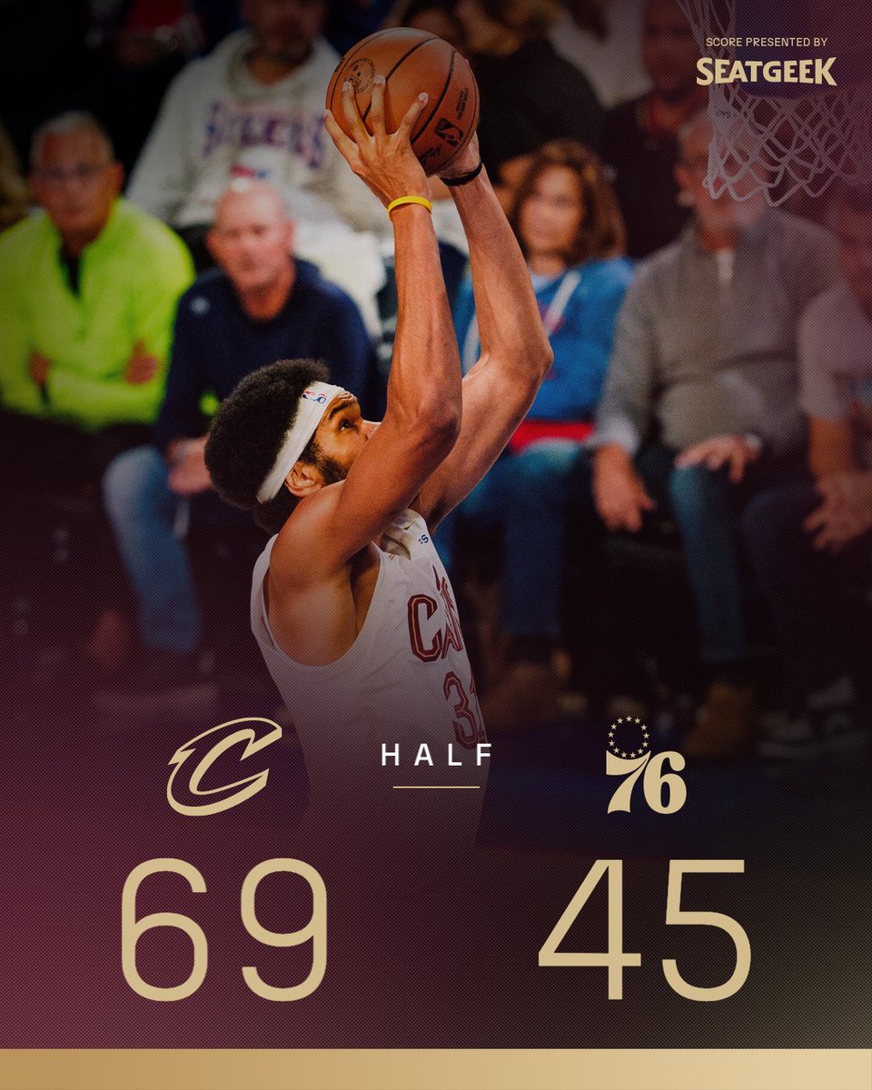cavs's tweet photo. Nice first half!

📊 HIGHLIGHTS &amp; STATS: https://t.co/S3SCZ6WDLj

@SeatGeek | #LetEmKnow https://t.co/JSxgO2xhpB