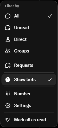 GlennHasABeard's tweet photo. Want to remove @grok @bots from your chats? https://t.co/hw383ZxlMJ