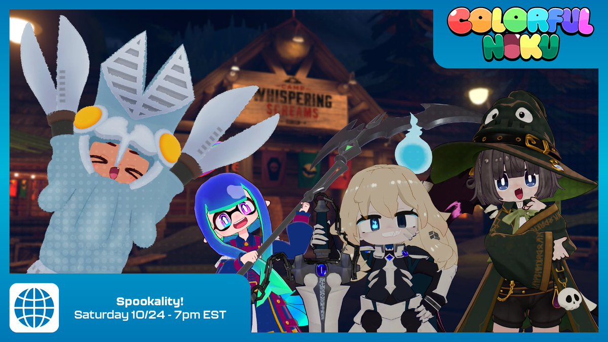Toraccel_'s tweet photo. #ColorfulNuku gets spooky this weekend! We'll be getting dressed up to explore this year's Spookality worlds. #イサナイ https://t.co/1mYYVYYnDf