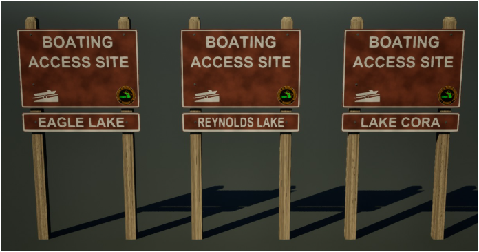 LastAcre's tweet photo. Lots of signs! These were made using real world references from around southwest Michigan! I am fully recreating Van Buren State Park. 22 signs made this afternoon, lots more to go https://t.co/PVjpuvRqz7