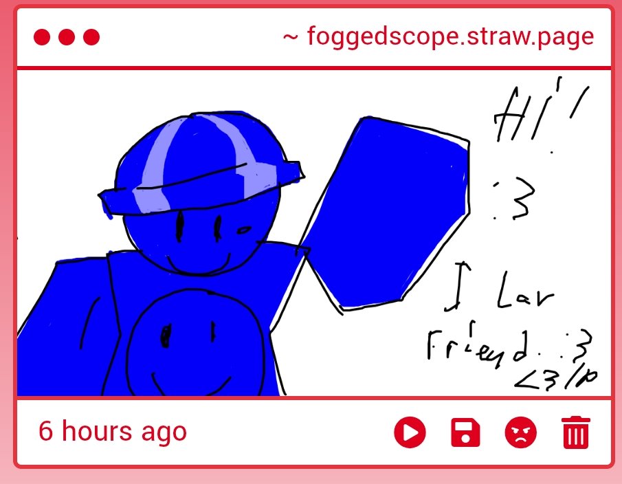 FoggedScope's tweet photo. ` he. Llo! F riend! ` :) https://t.co/nP71MCURf8
