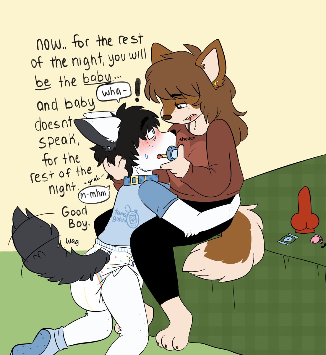 toddlercasper's tweet photo. babysitters are so mean sometimes #ABDL https://t.co/RrGnuGgpxw