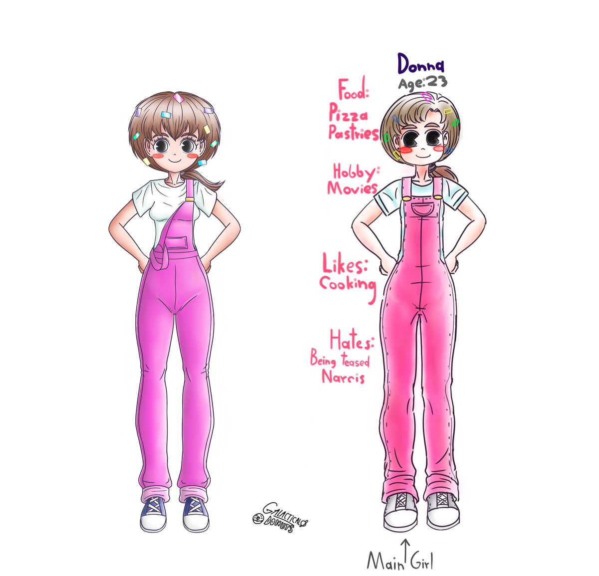 GalacticalDonut's tweet photo. Character update! The cook baker girl from the mountains of Mapple Town, Donna! My main girl!

Wooow, I feel like my style has evolved a lot, I'm really happy!!😚

#artmoots #drawing digital art anime webtoon comic anime cooking baking food donut mahou shoujo magical doremi https://t.co/mH1laPTh3q