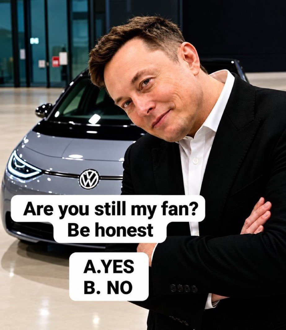 22Maye's tweet photo. BE HONEST! ❤️

Are you still a fan of Elon Musk? 👀

🟢 YES, ALWAYS! ❤️
🔴 NO, NOT ANYMORE! 👎 https://t.co/KScCVyodEG