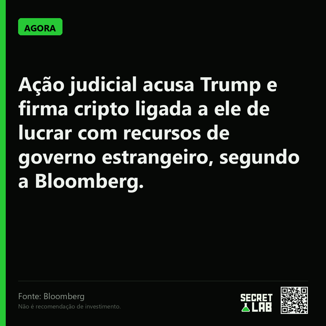criptomemebr's tweet photo. Processo mira Trump e empresa cripto por lucro com dinheiro estrangeiro.

Ação judicial acusa Trump e firma cripto ligada a ele de lucrar com recursos de governo estrangeiro, segundo a Bloomberg.

(Bloomberg) https://t.co/B9jWkY3L5W